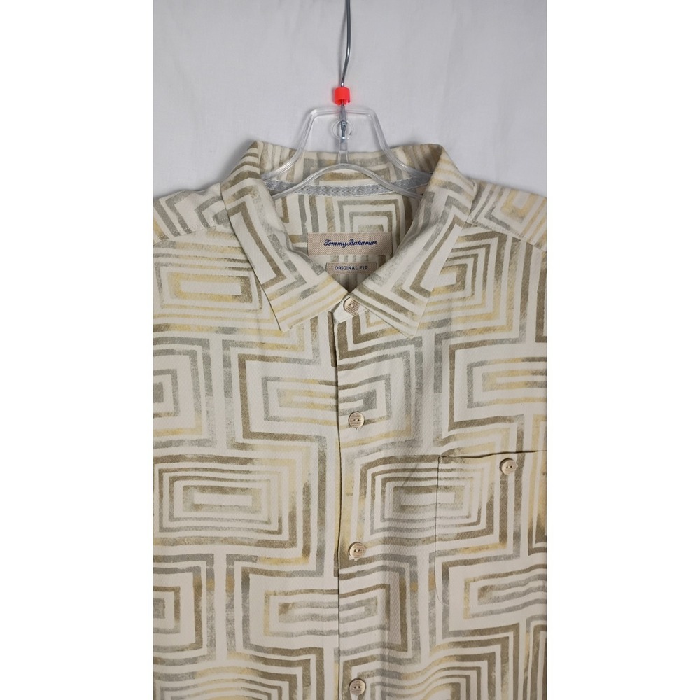 Tommy Bahama Hawaiian Multicolor 100% Silk Short Sleeve Shirt Men Sz XXL - Picture 3 of 5